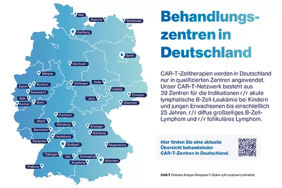 CAR-T Behandlungszentren in Deutschland