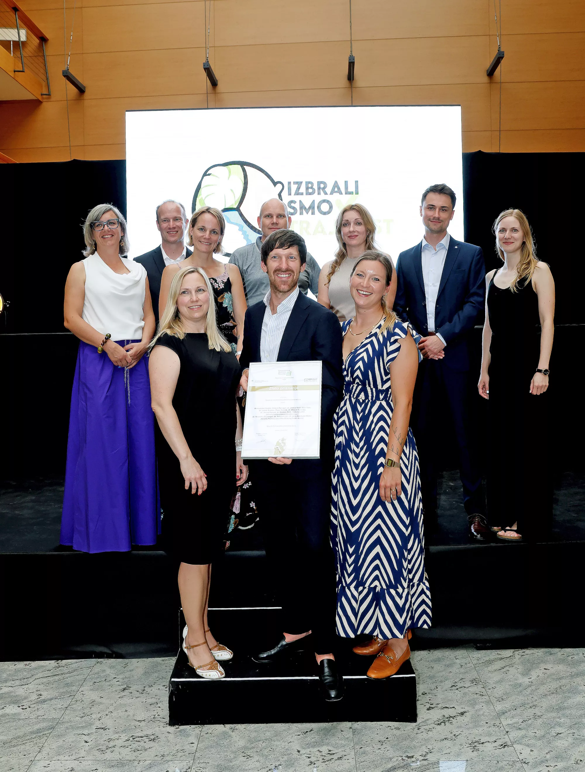 Novartis Slovenia receives the Gold Award for Innovation in the Central Slovenia Region