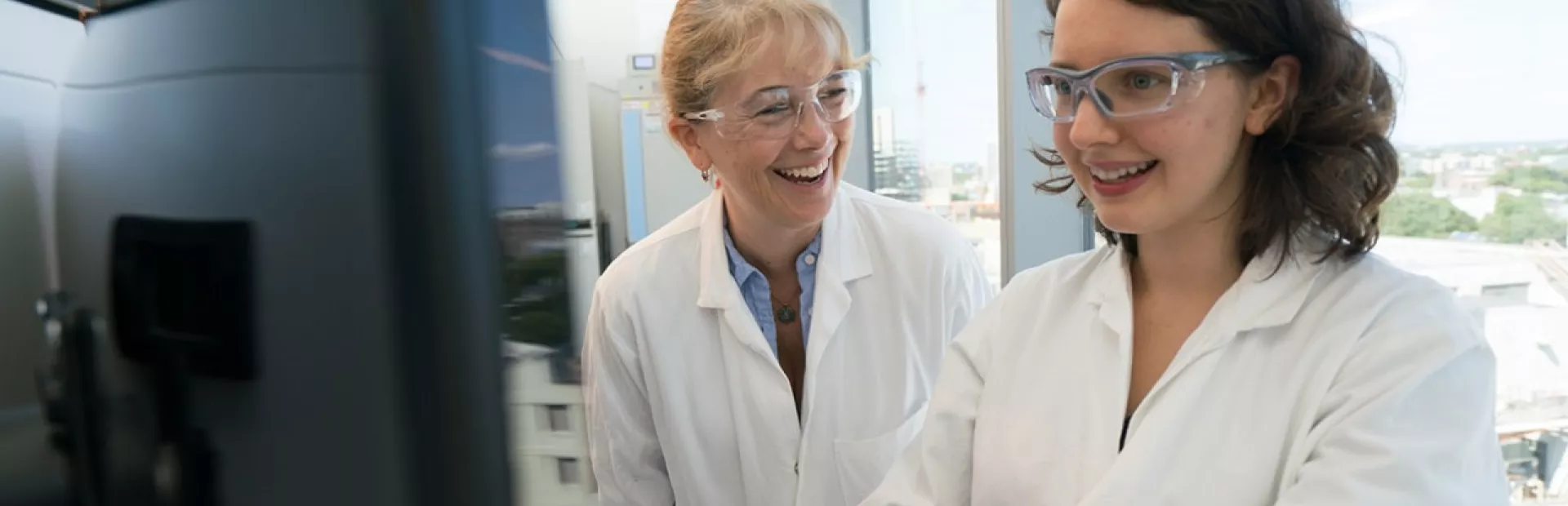 Marjorie Eiref (left) and Beata Henry getting the job done