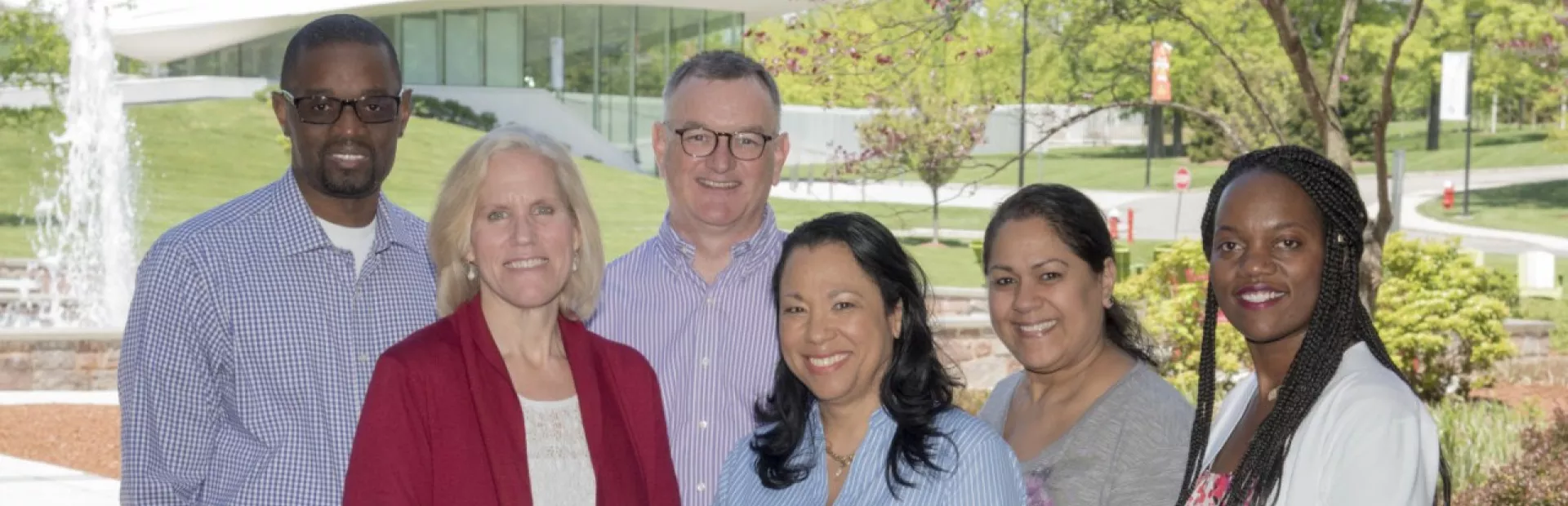 Peter Canavan with his colleagues in East Hanover, New Jersey, in the US